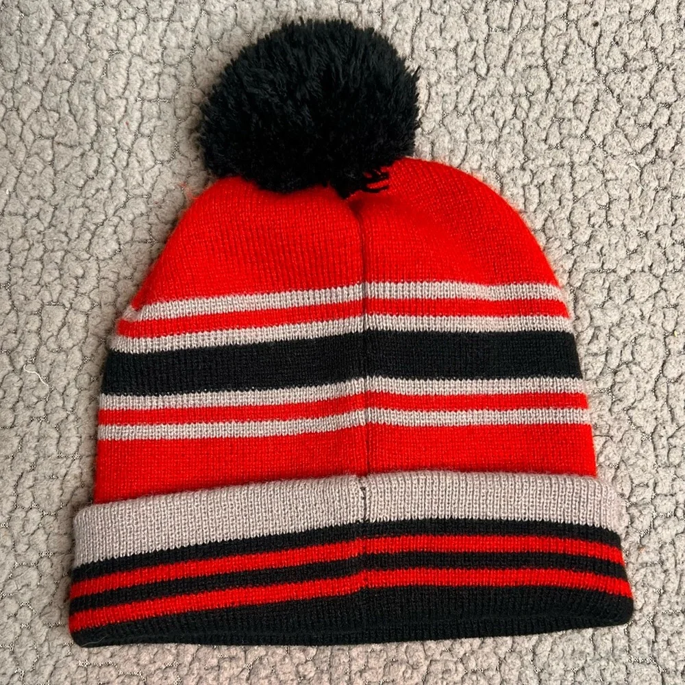 Disney Mickey Mouse Kids Beanie Fleece Red And‎ Black One Size